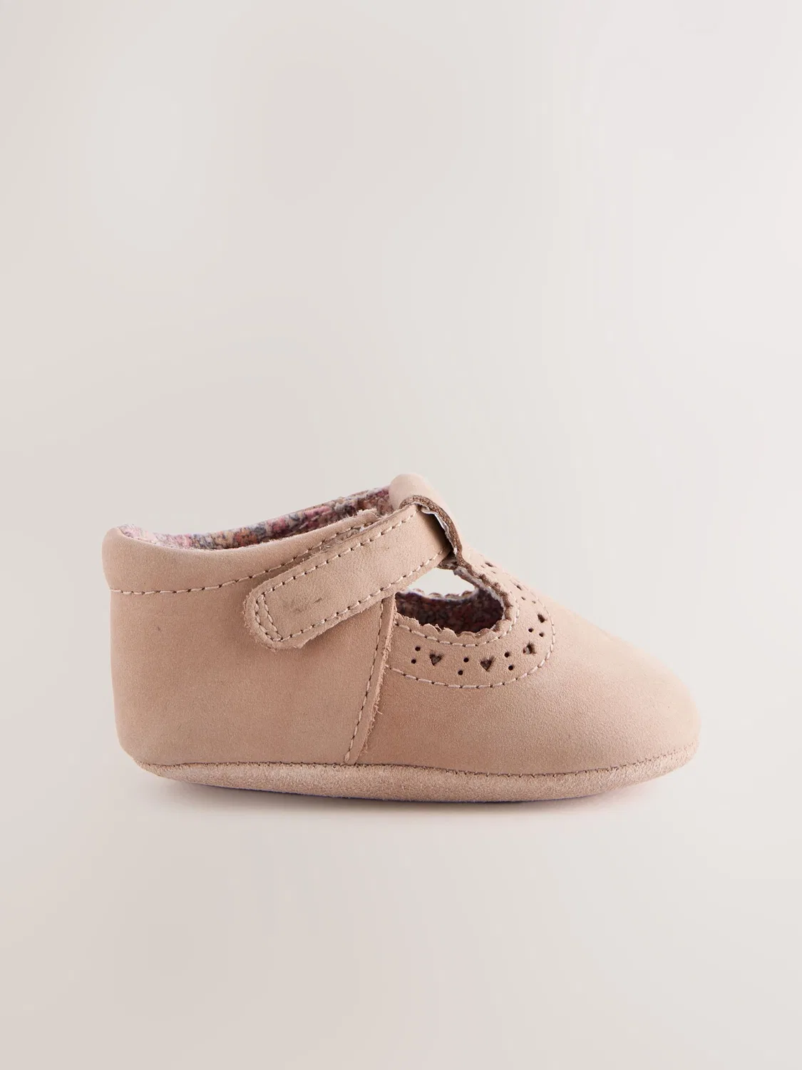 Туфли T-bar кожаные, модель Tan Leather Baby T-Bar Shoes Next, коричневые — фото 2