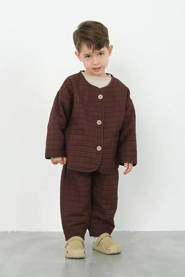 Горько-Коричневая куртка большого размера Mioma Kids — фото 2