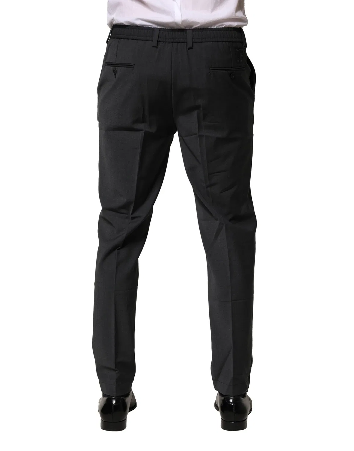 Мужские классические брюки из шерсти Dolce & Gabbana, Black — фото 4