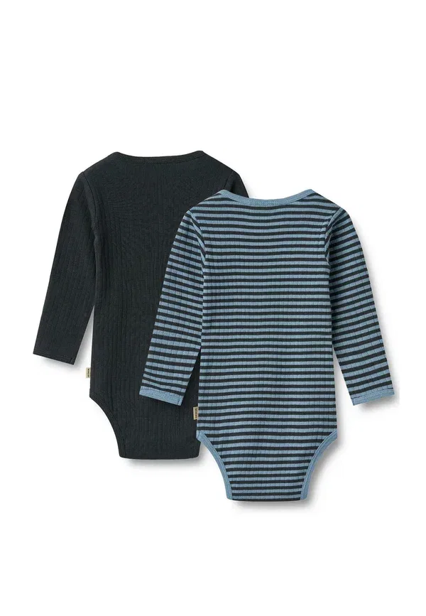 Комплект из 2 ползунков хлопок Glaustinuke Wheat, Bright Blue Stripe, ярко-синий — фото 2