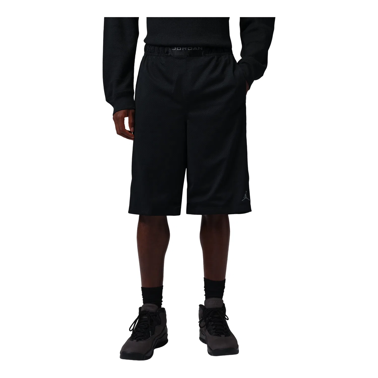 Мужские шорты Brooklyn Cat Scratch Shorts 'Black Iron Grey' Jordan, Black/Iron Grey