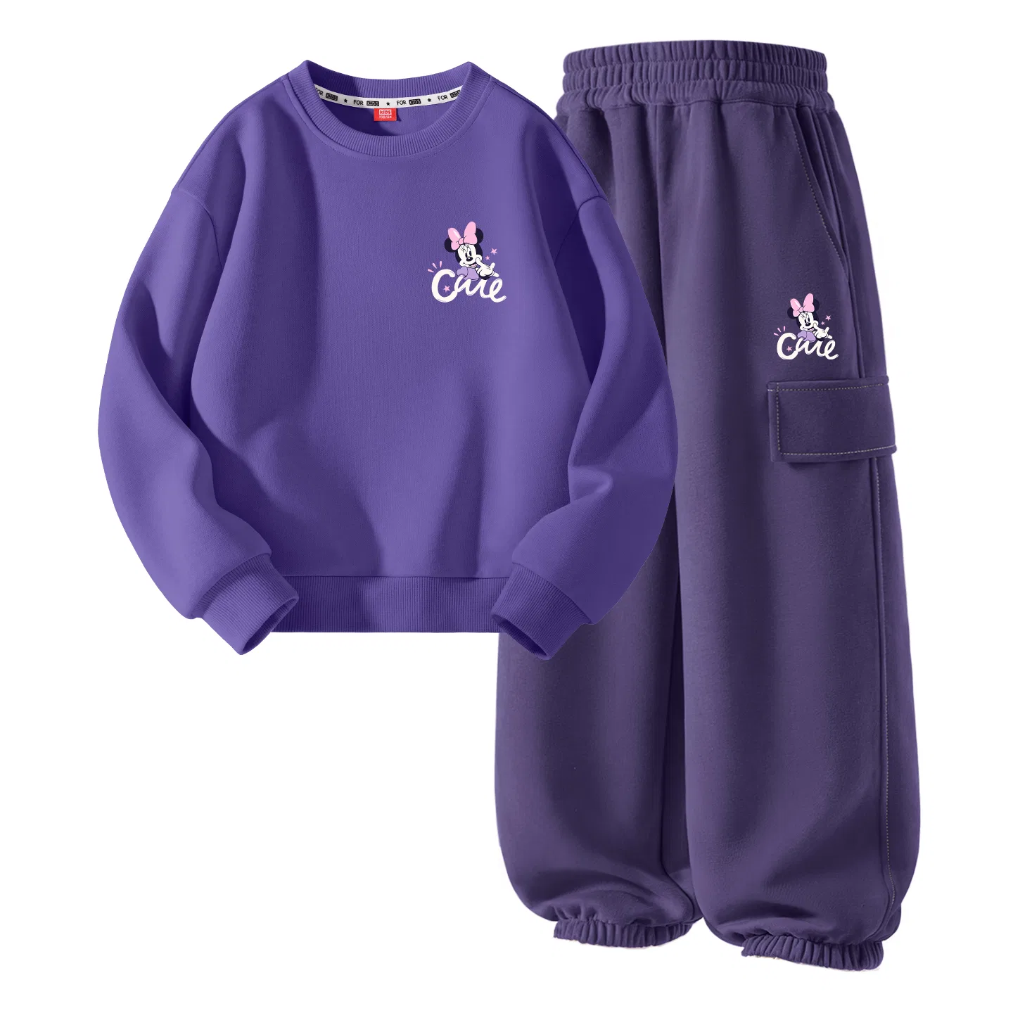Детский спортивный комплект с принтом Disney Diyue Feng Qi White+Diyue Tree Mickey K Black, Diyue Feng Qi White+Diyue Tree Mickey K Black — фото 3