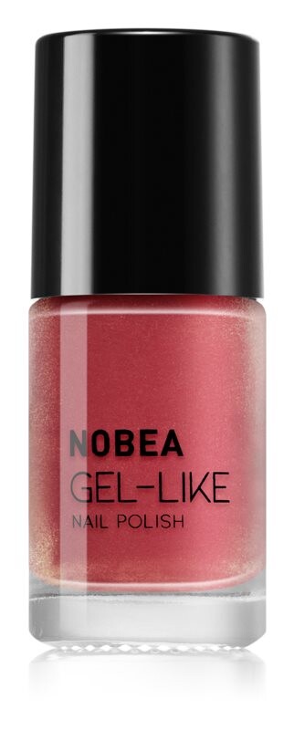 

Лак для ногтей с гелевым эффектом NOBEA Metal, оттенок Sunset coral #N53 6 мл