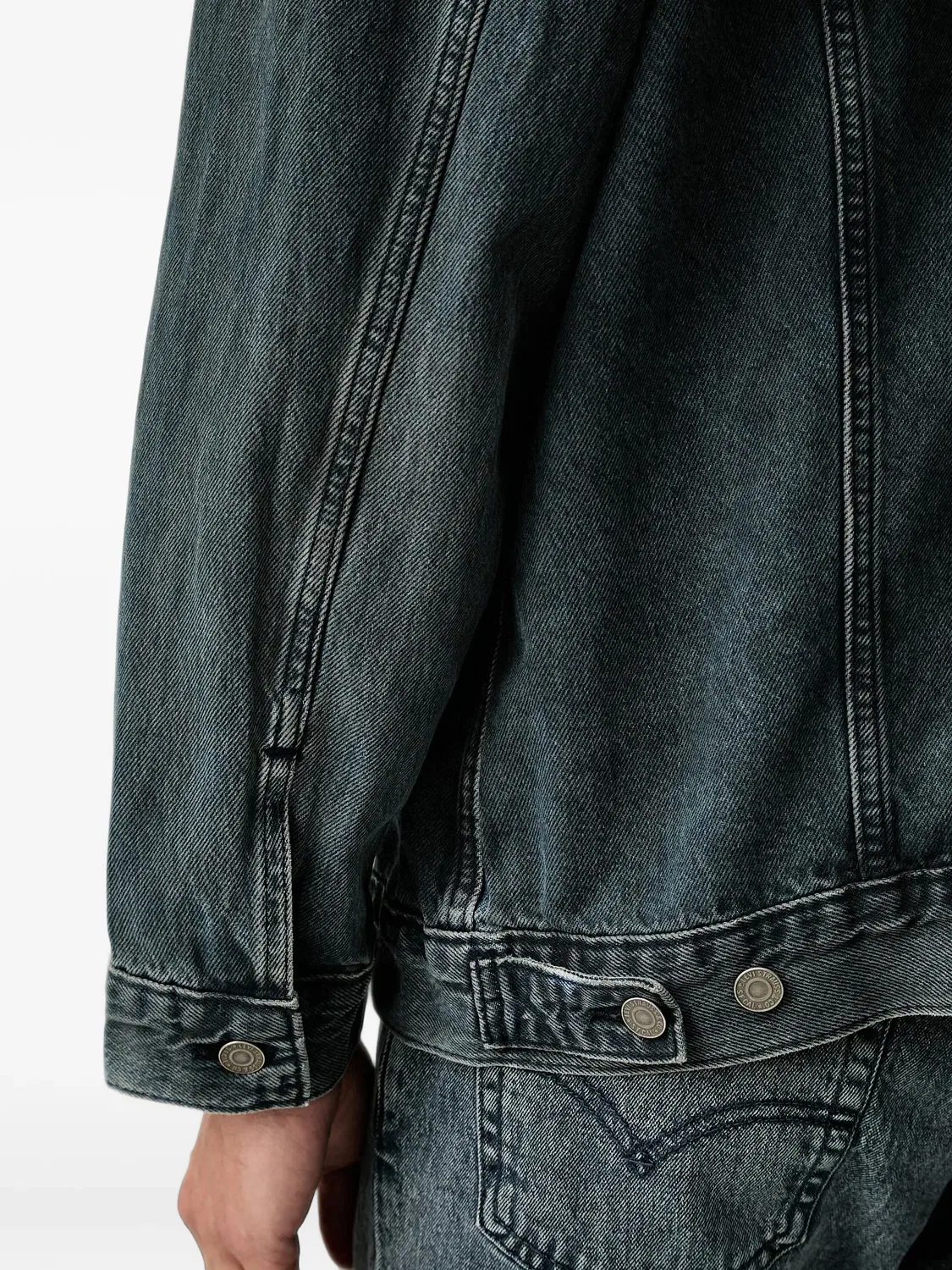 Джинсовая куртка Trucker серая Levi's, серый — фото 4