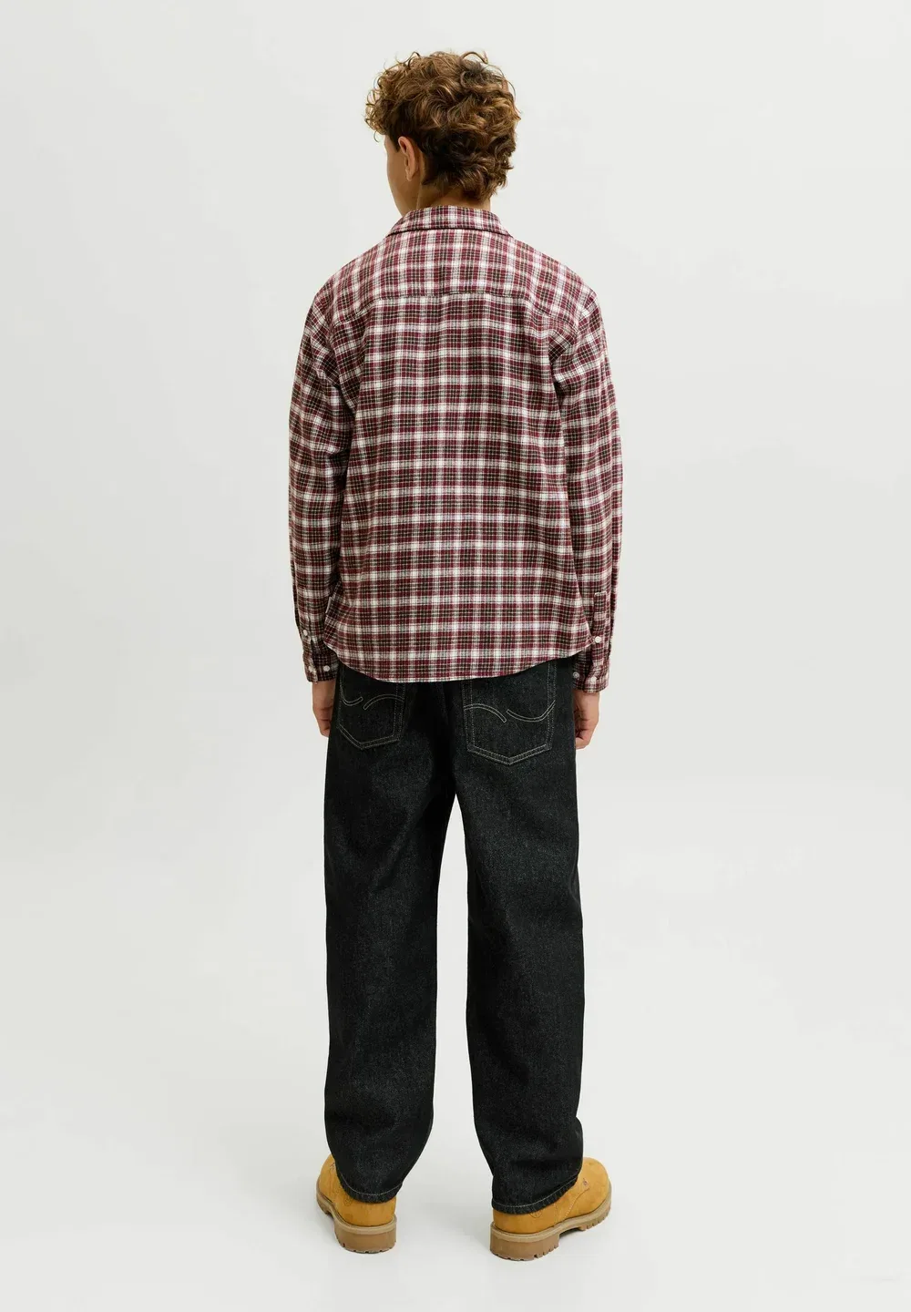 Джинсы свободного кроя jjialex jjoriginal akm 368 sn jnr baggy fit jeans junior - джинсы свободного кроя Jack & Jones Junior, Black Denim — фото 3