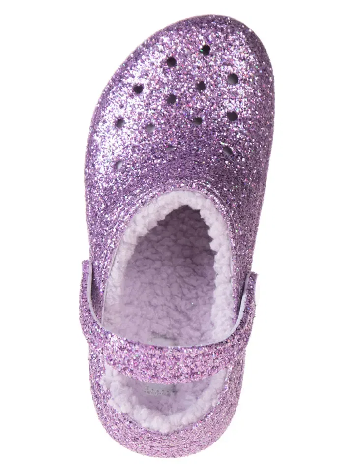 Сабо блестящие, фиолетовый Crocs — фото 4