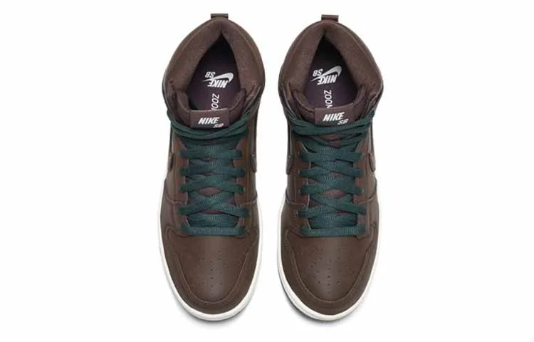 Кроссовки Nike SB Dunk High, коричневый — фото 4