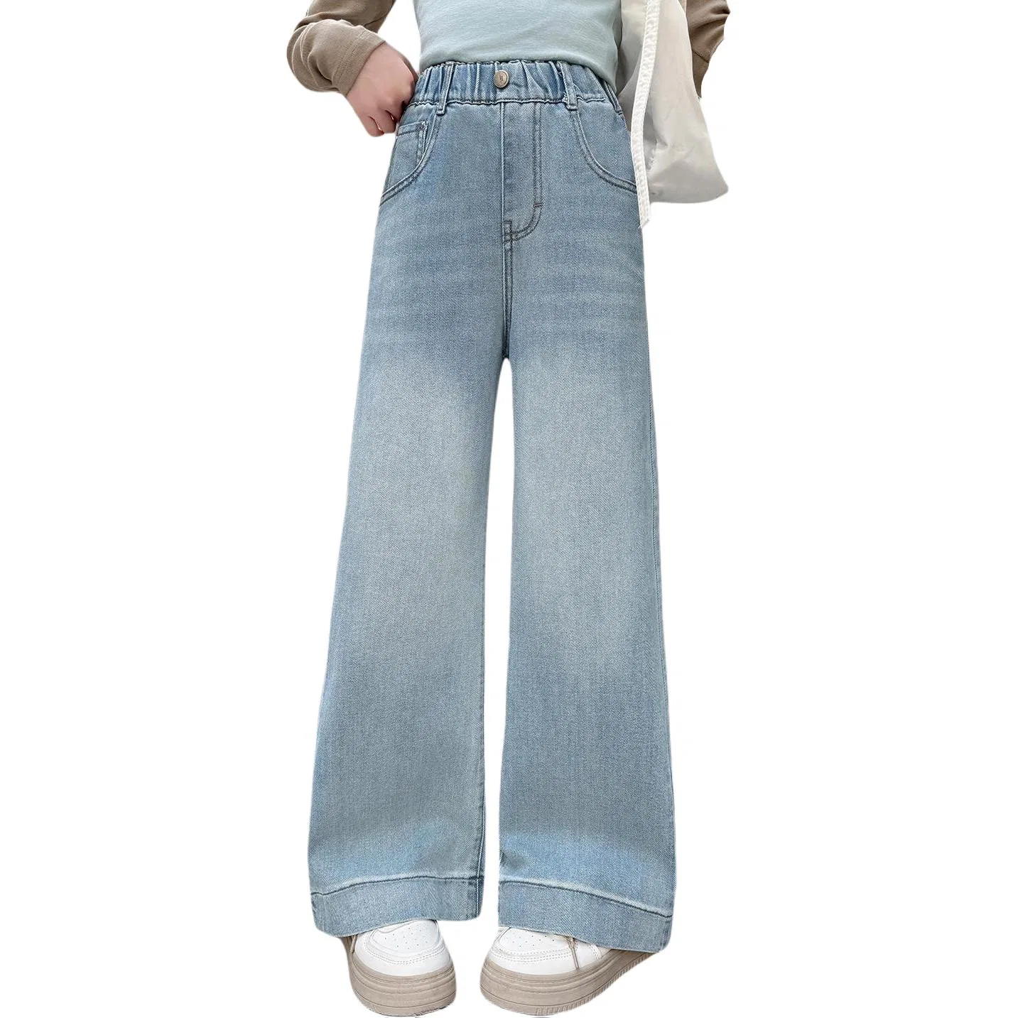 Детские джинсы зауженные Blue Kids Jeans Thin PLANDOO