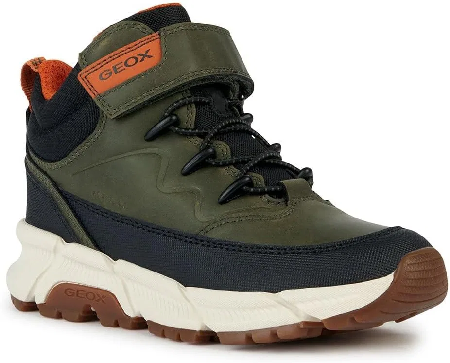 Детские ботинки для мальчиков Flexyper Plus 1 Geox, Military Orange