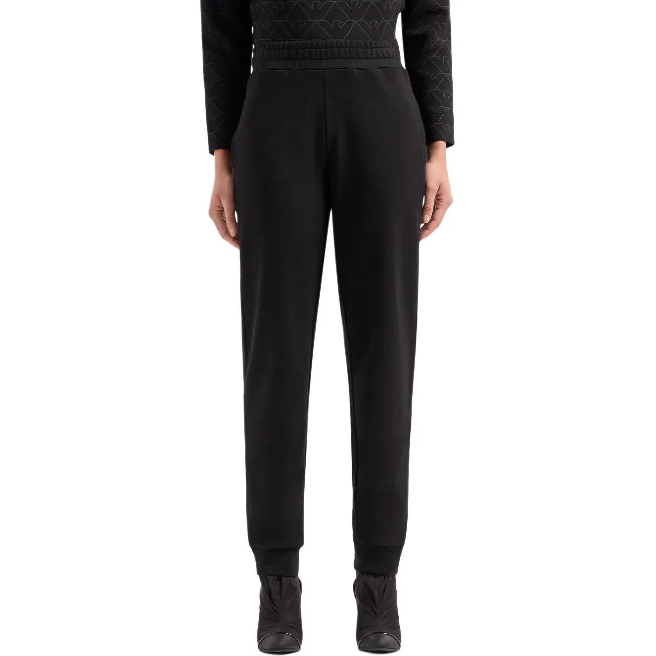 Спортивные брюки Organic Cotton Joggers, EMPORIO ARMANI, Black — фото 3