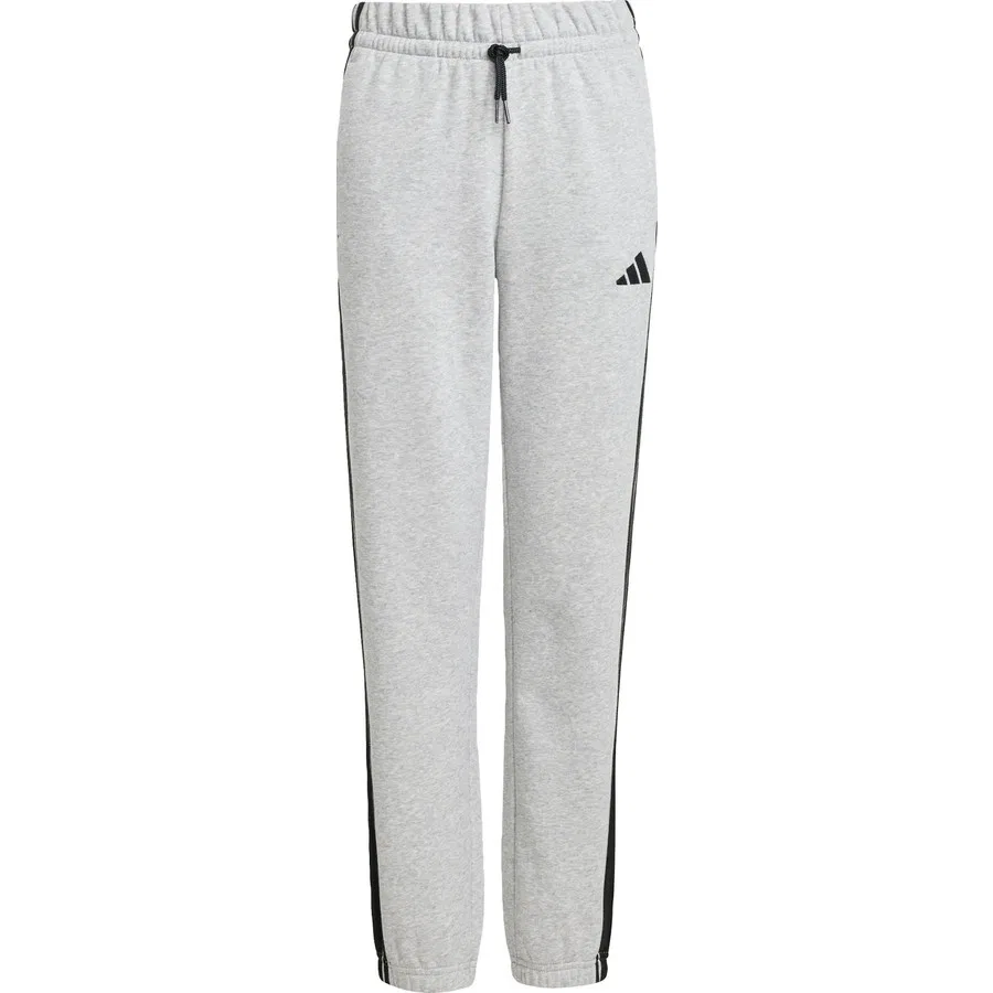 Спортивные штаны из футера с принтом 3 полосы adidas Sportswear JE0304 Essentials Pants Kids, Серо-черный — фото 3