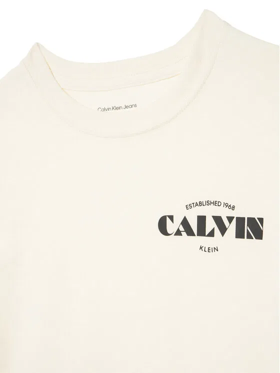 Футболка regular fit Small Chest Calvin Klein Jeans, белый — фото 3