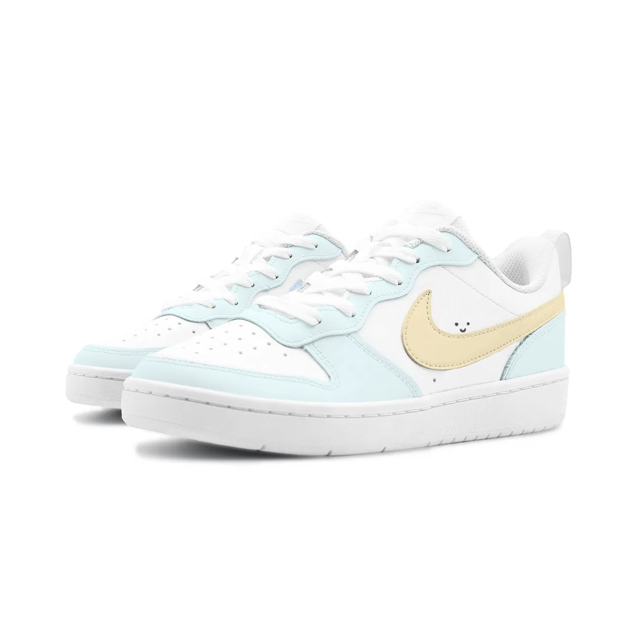 Детские кроссовки для скейтбординга с низким верхом Nike Court Borough, Light Blue — фото 4