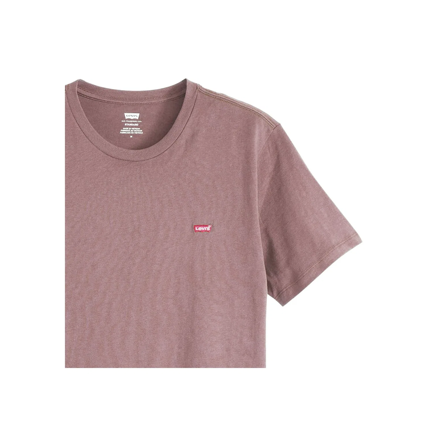 Мужская классическая хлопковая футболка Levi's, Pink — фото 2