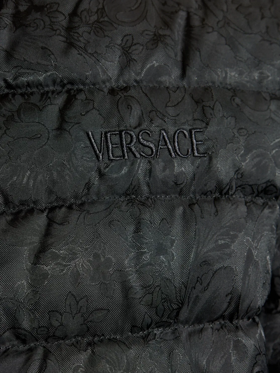 Двусторонняя куртка Barocco-Jacquard от Versace, черный — фото 2