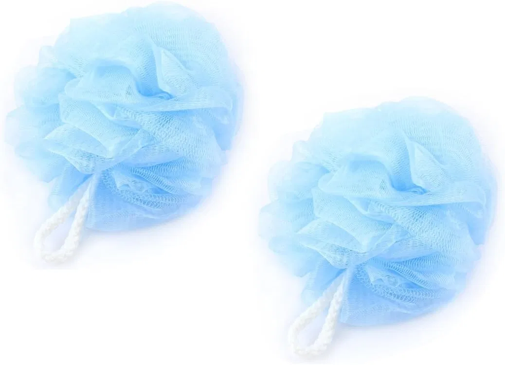 Мочалка для тела Nylon, 2 шт, Light Blue Unknown