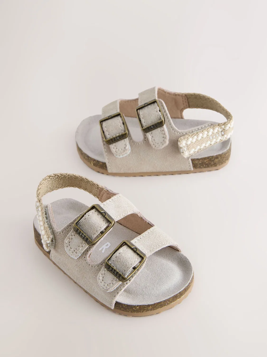 Сандалии с фиксацией, Footbed Padders Baker by Ted Baker, Stone