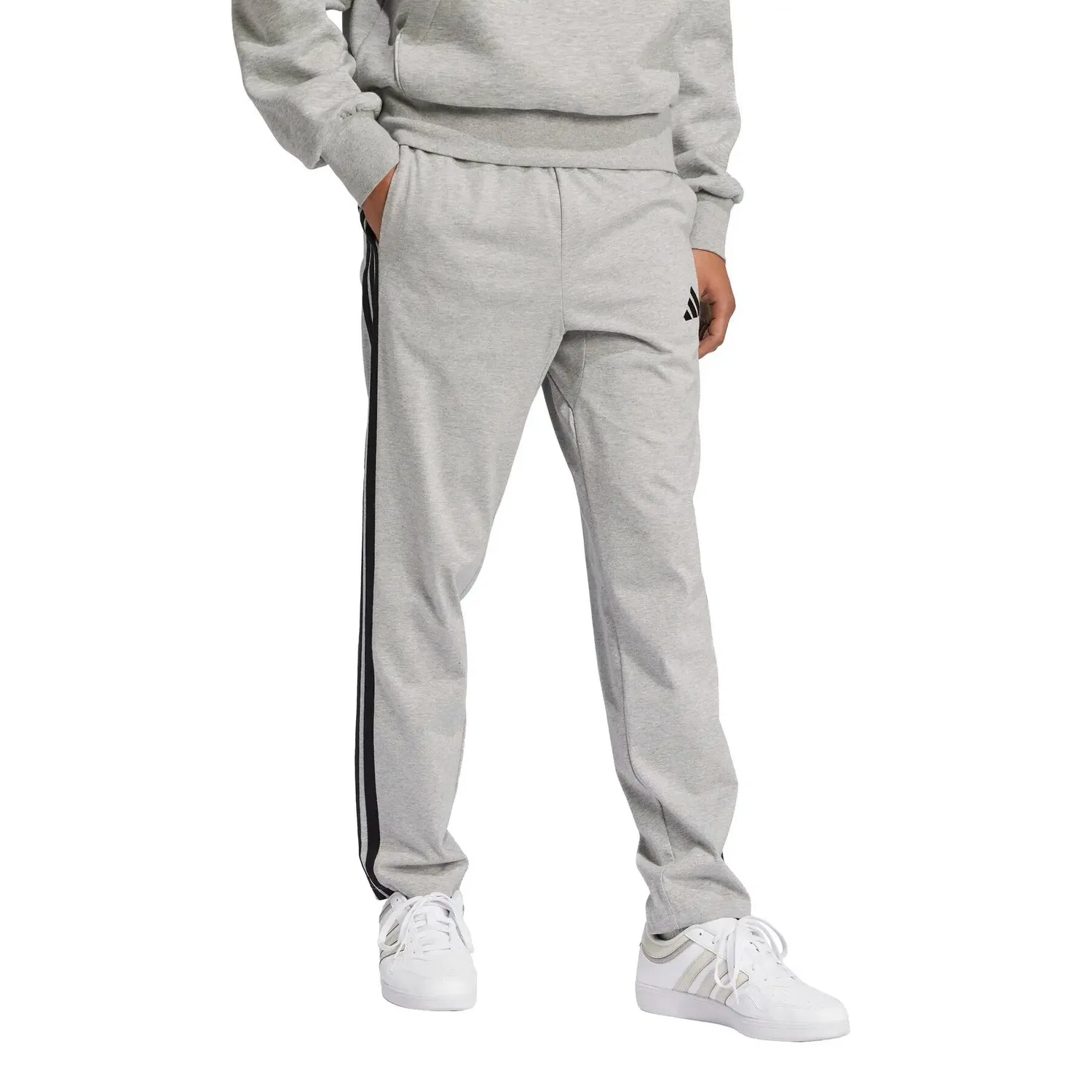 Женские спортивные штаны с тремя полосками adidas Essentials 3-Stripes Single, Grau — фото 2
