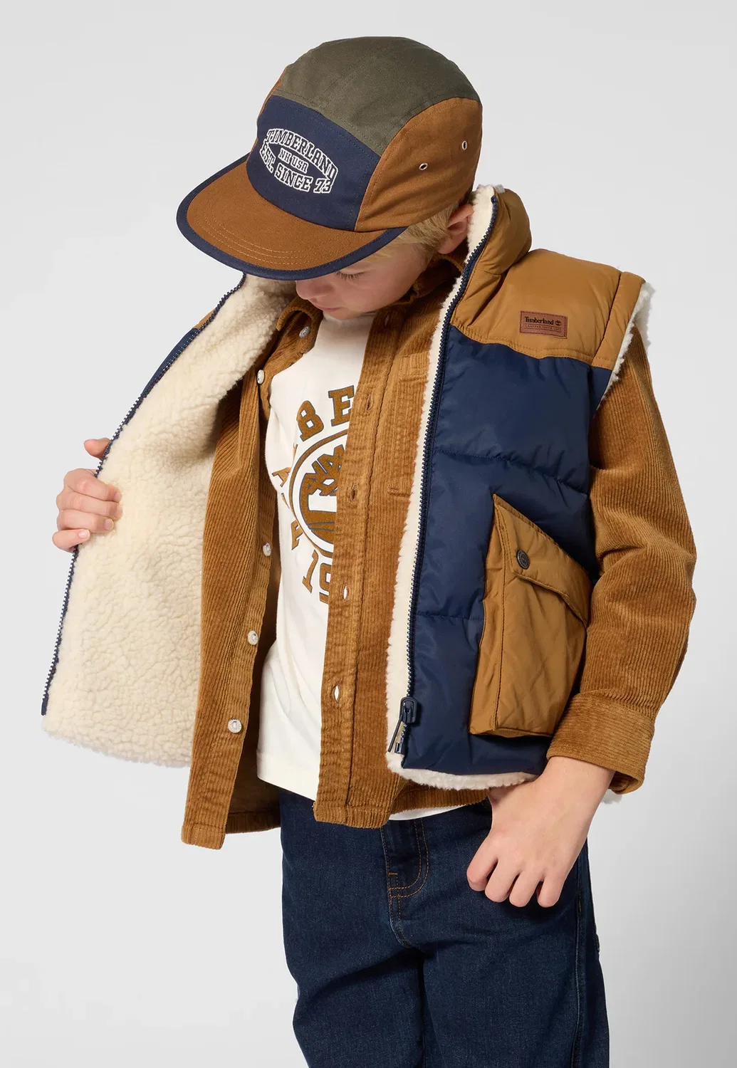 Сорочка manches longues - рубашка Timberland, Chesnut — фото 3