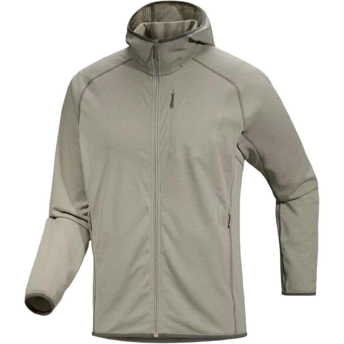 Мужской флисовый свитер Delta Fleece Arcteryx, Stone Gray Green/Habitat