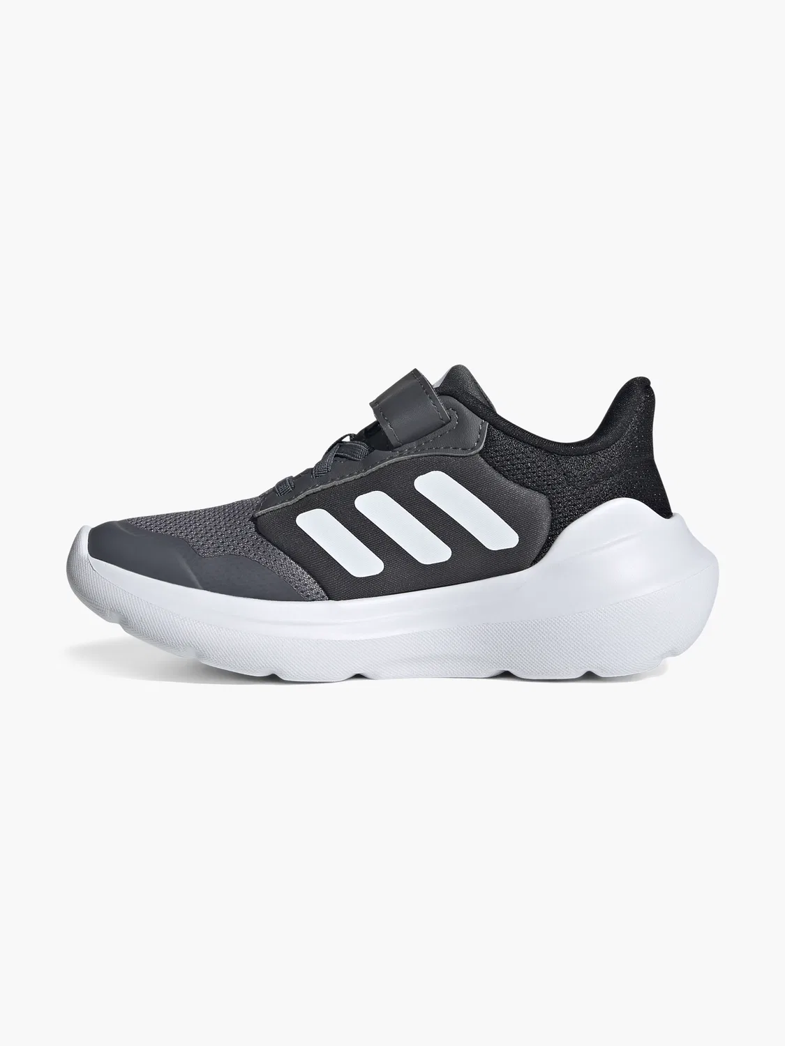 Кроссовки для мальчиков на шнуровке и липучке Adidas TENSAUR RUN 3.0 EL C, серый — фото 3