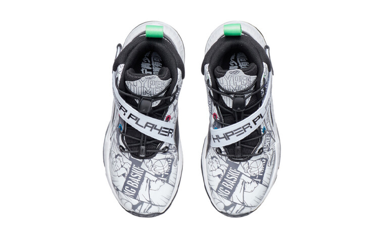 Баскетбольные кроссовки Pioneer Td Kids GS Low-top белые/черные Lining Young — фото 4