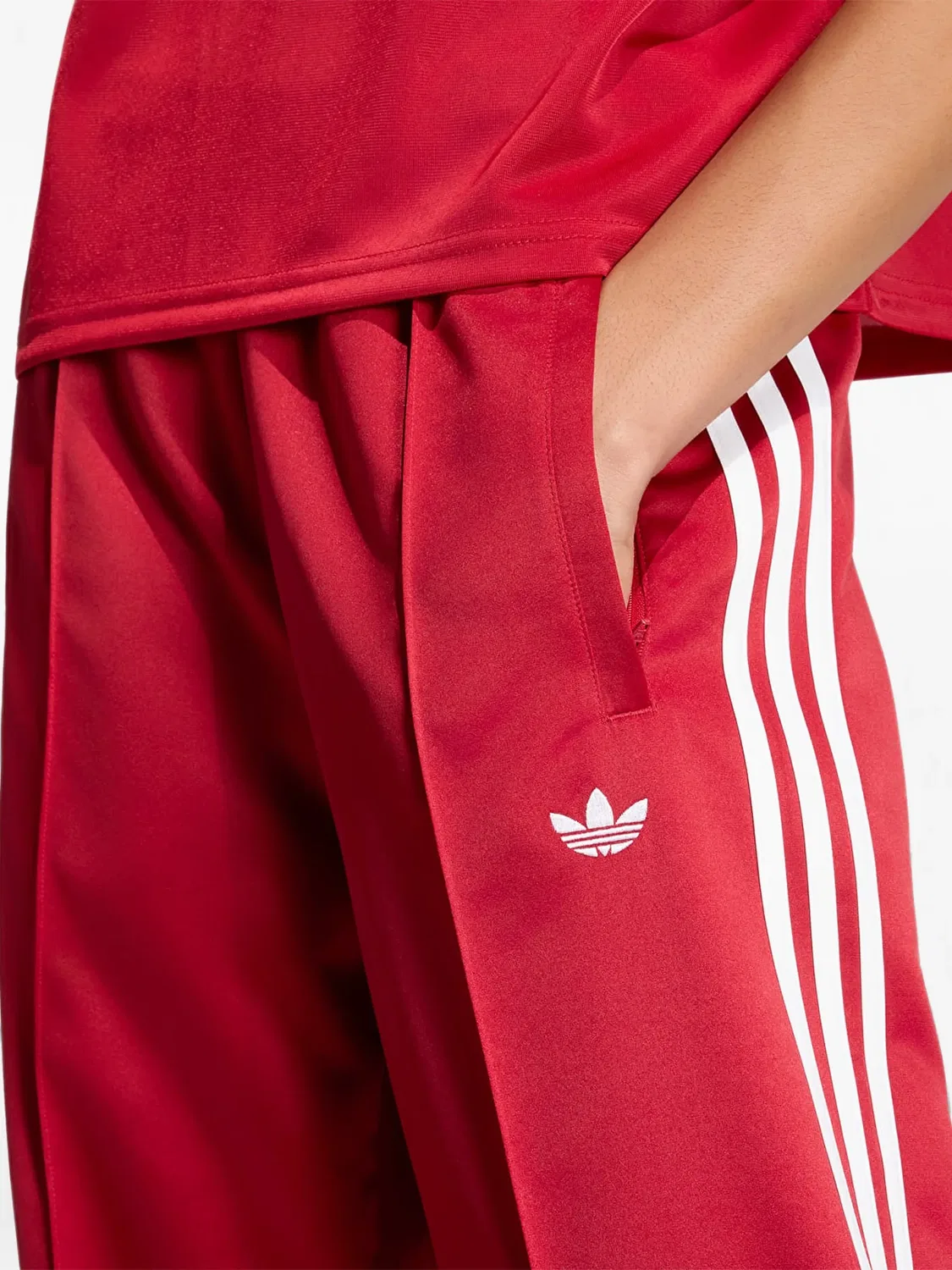 Свободные спортивные штаны Sst Adidas, красный — фото 4