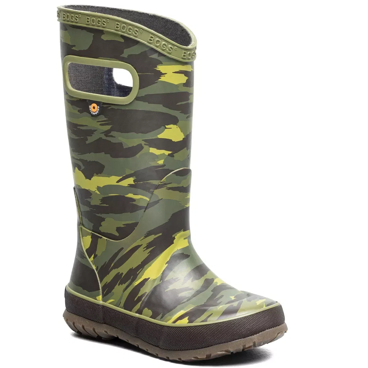 Детские сапоги для девочек водонепроницаемые Brush Camo Bogs, Green Multi — фото 3