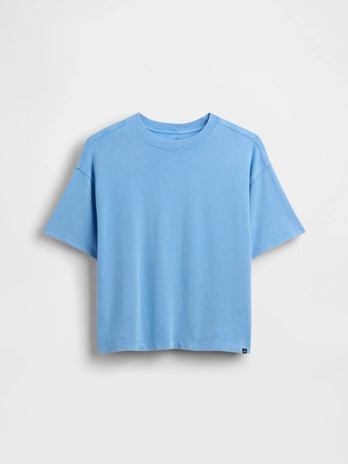 Футболка оверсайз Gap Heavyweight, синий