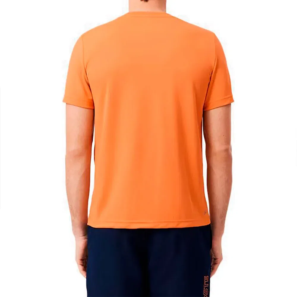 Мужская футболка с коротким рукавом из технической ткани Lacoste, Orange — фото 2