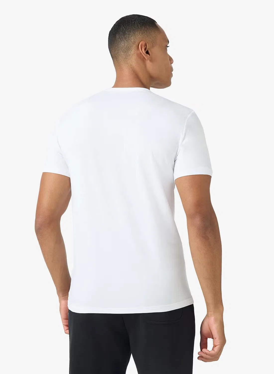 Футболка с логотипом, комплект из 2 штук, Emporio Armani, белый/черный — фото 3