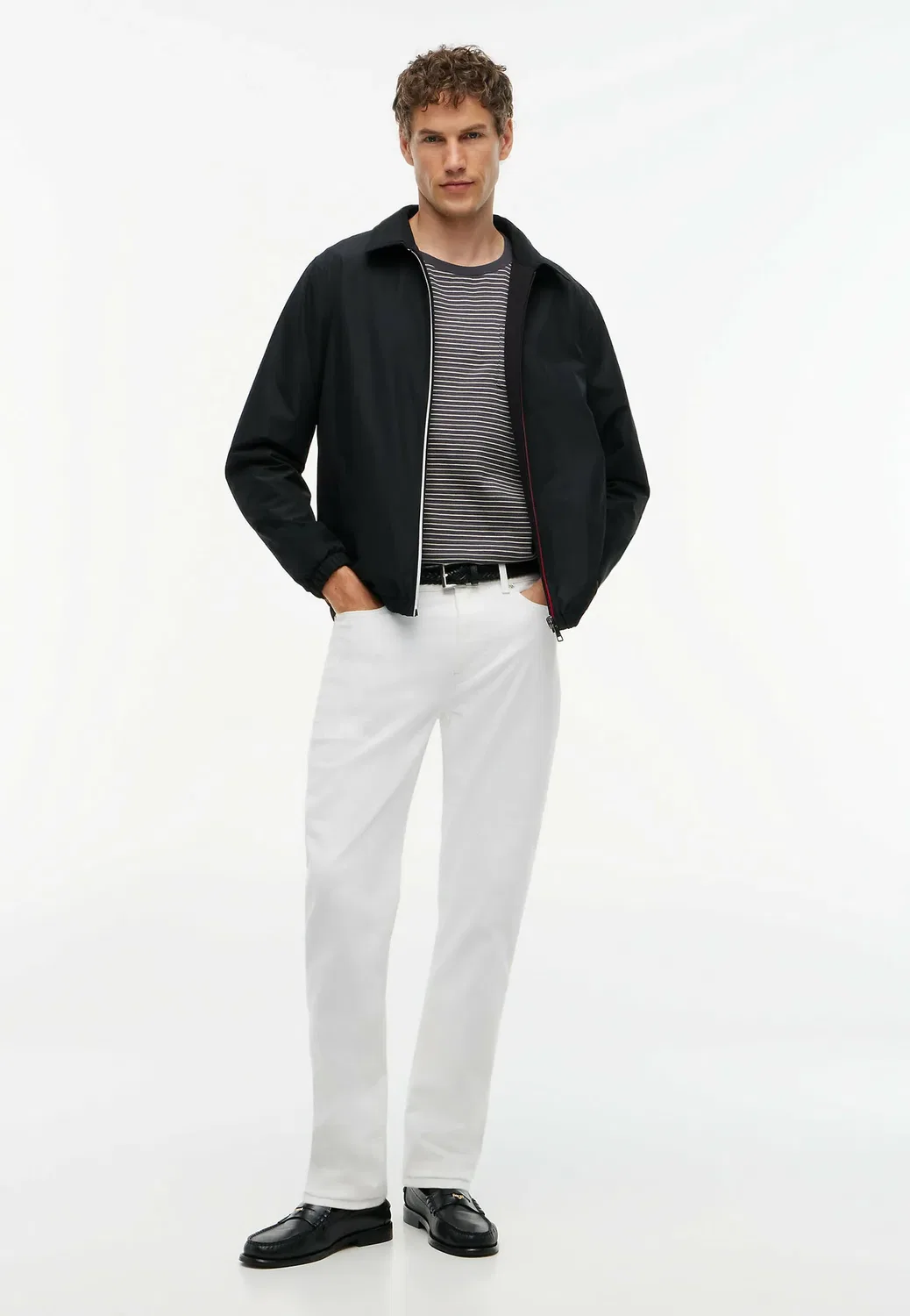 Двусторонняя трикотажная куртка Intechno на молнии - летняя куртка Tommy Hilfiger, Black — фото 2