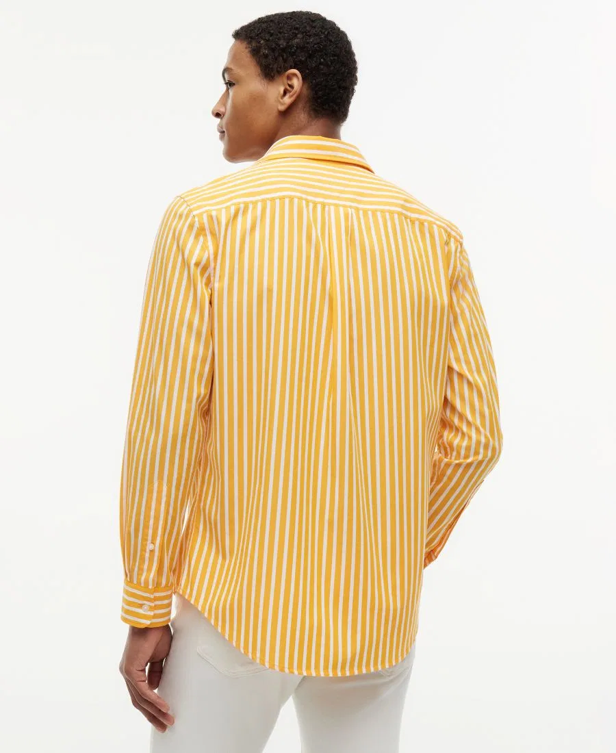 Рубашка с принтом в полоску, с длинным рукавом Tommy Hilfiger, Orange Flash Stripe — фото 4