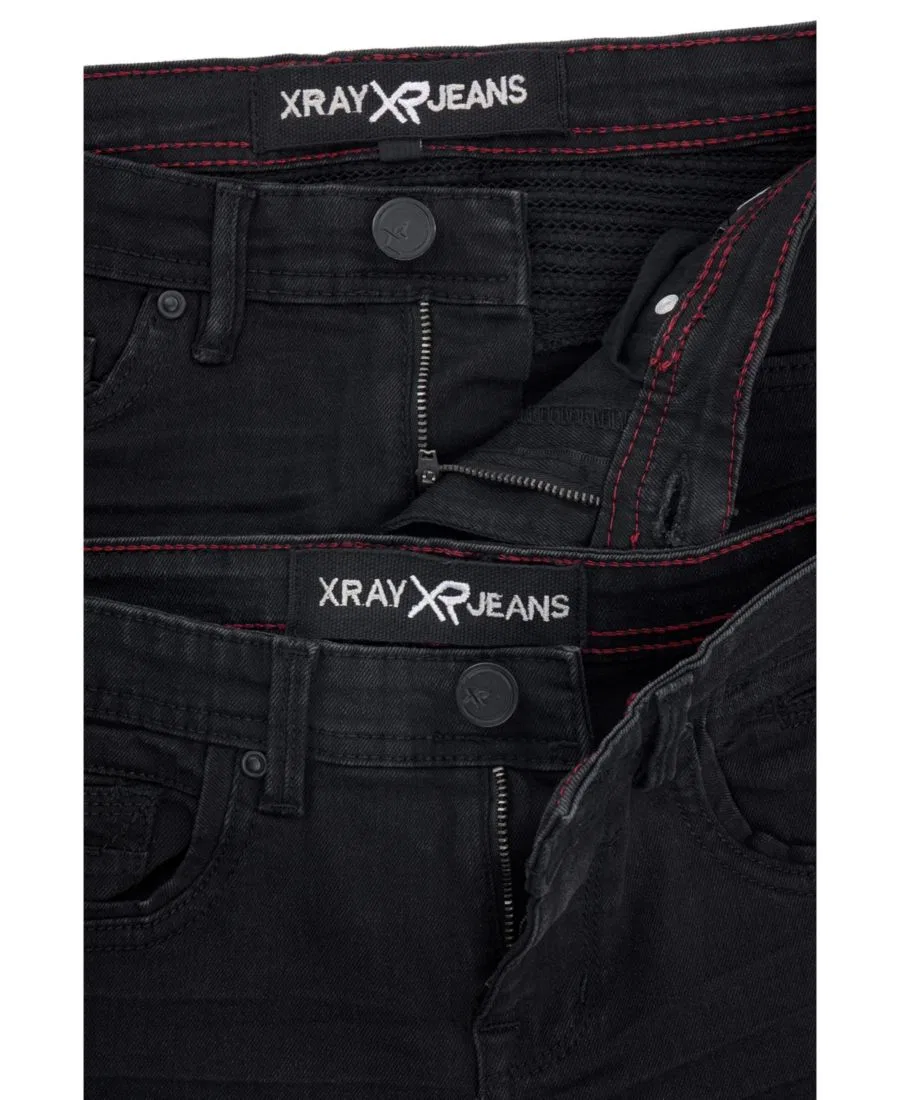 Джинсы скинни из стрейч-денима, комплект из 2 пар XRAY, Black/Black — фото 4