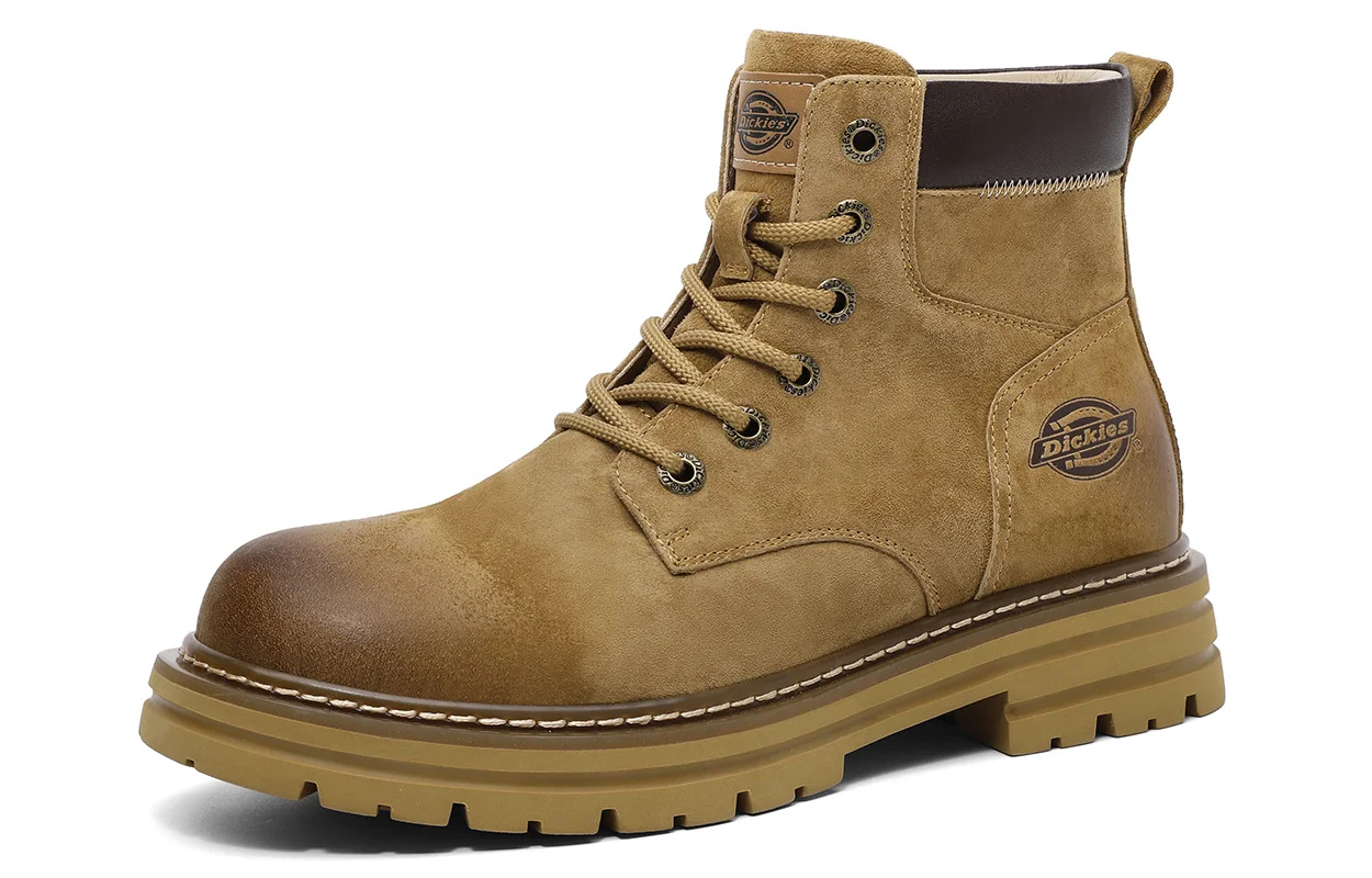 Мужские ботинки Dickies Martin кожаные с флисовой подкладкой, желто-коричневый — фото 2