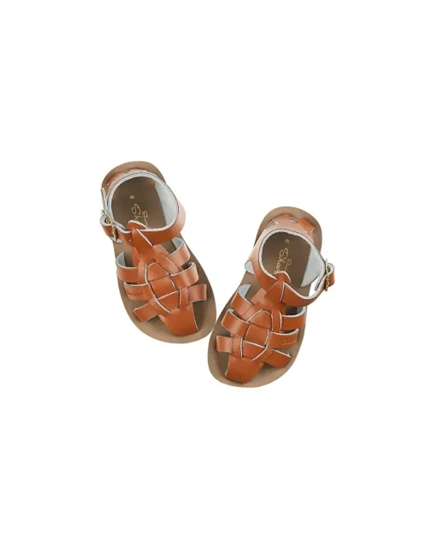 Сандалии детские на липучке Shark Saltwater Kids, Tan