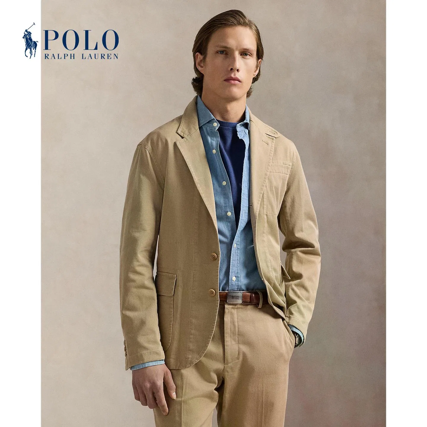 Мужской деловой костюм 250-Khaki Polo Ralph Lauren — фото 3