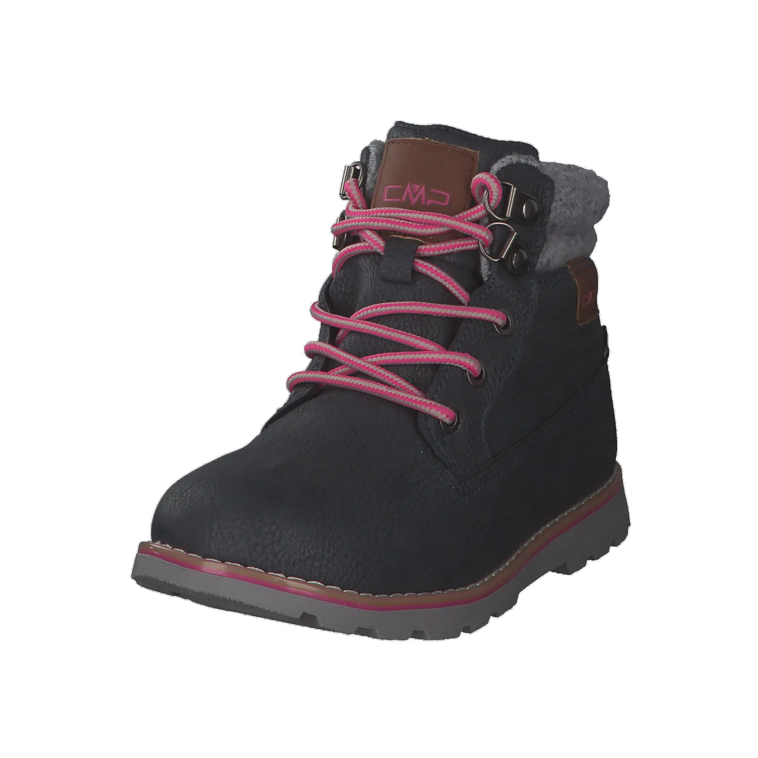 Детские зимние ботинки на молнии Thuban Shoes WP Cmp, Grau / Rosa — фото 4