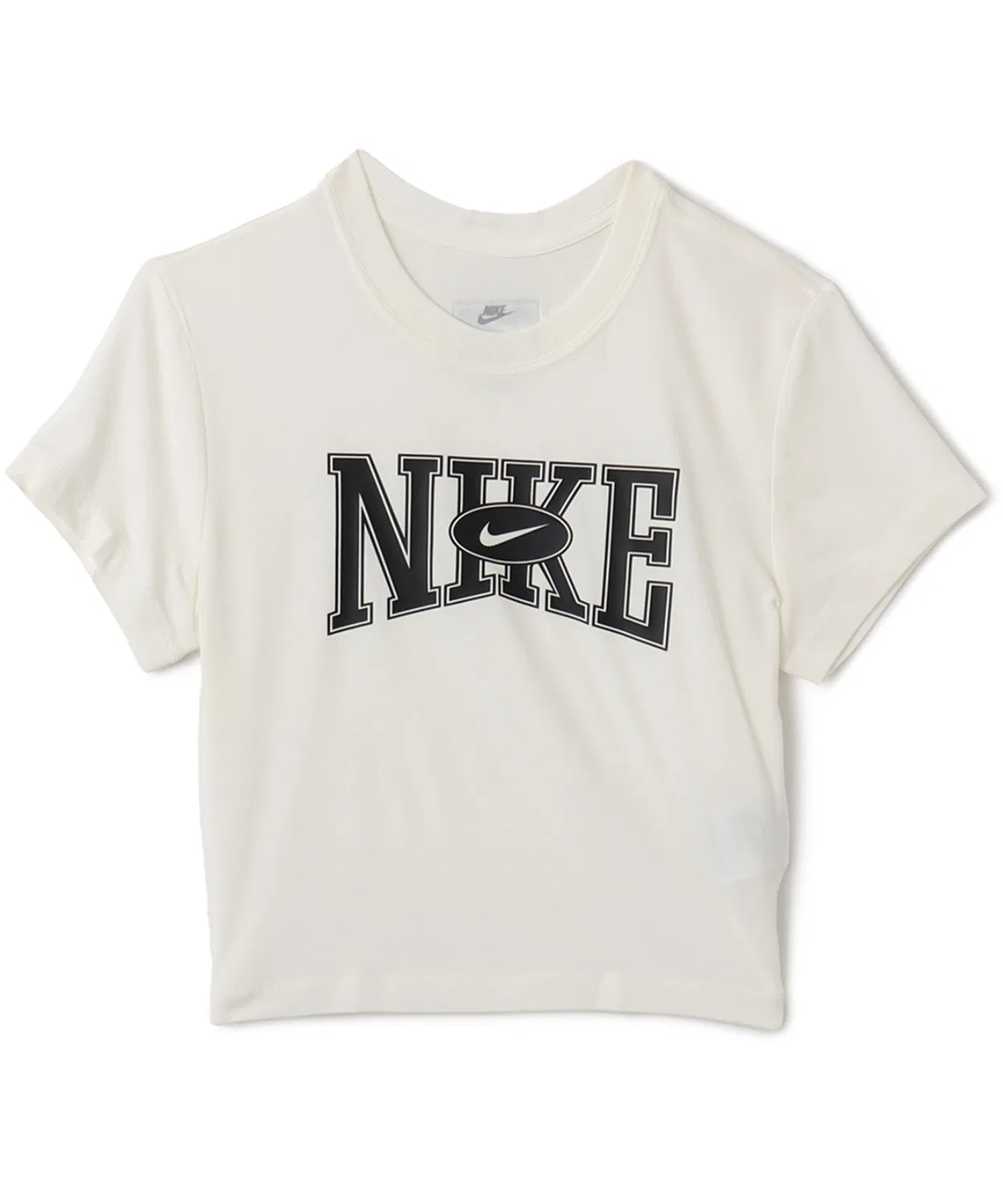 Женский укороченный футболка с принтом NIKE AS W NSW Slim Crop Tee, Белый — фото 3