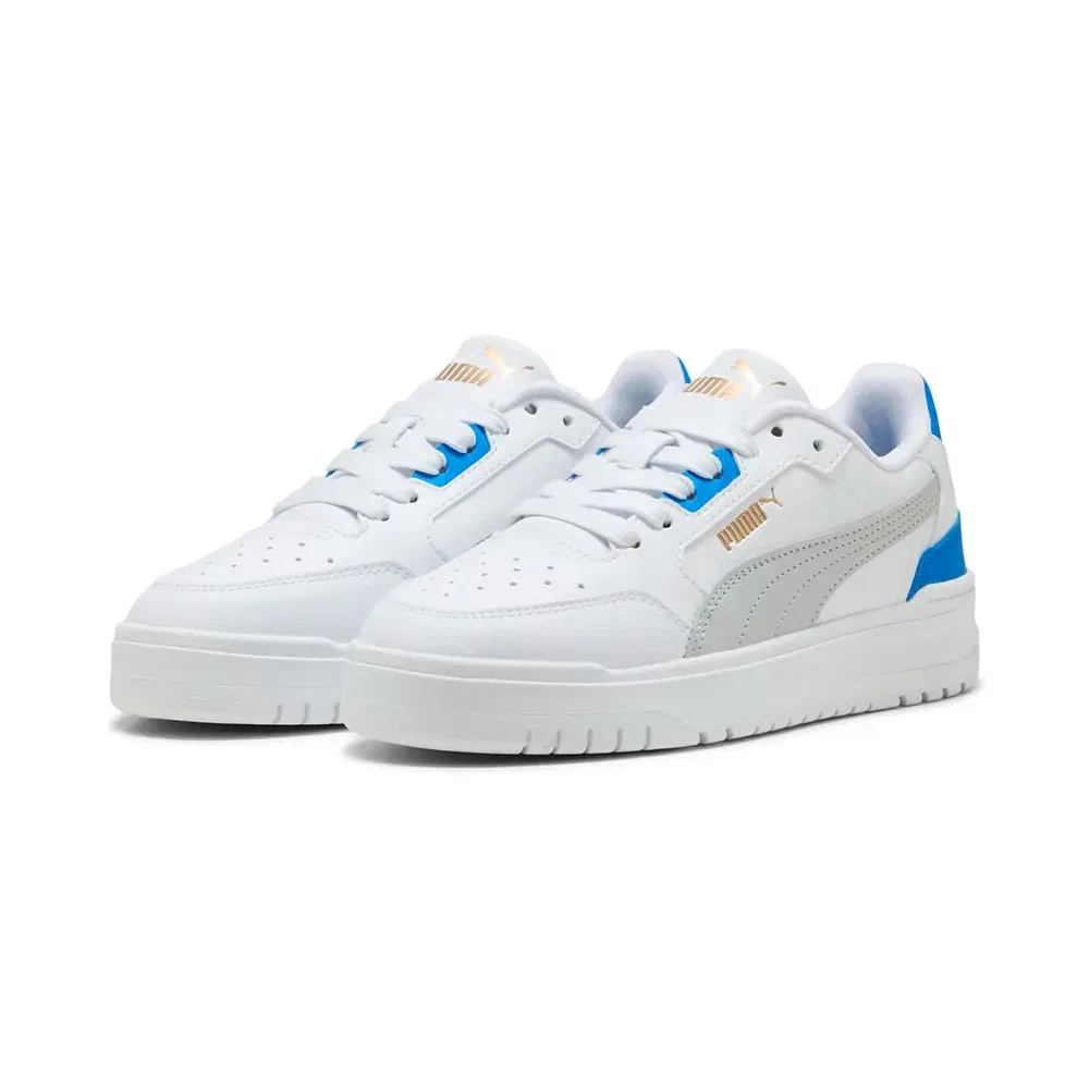 Детские кроссовки для девочек с синтетическим верхом Shuffle Downtown Lo Puma, White