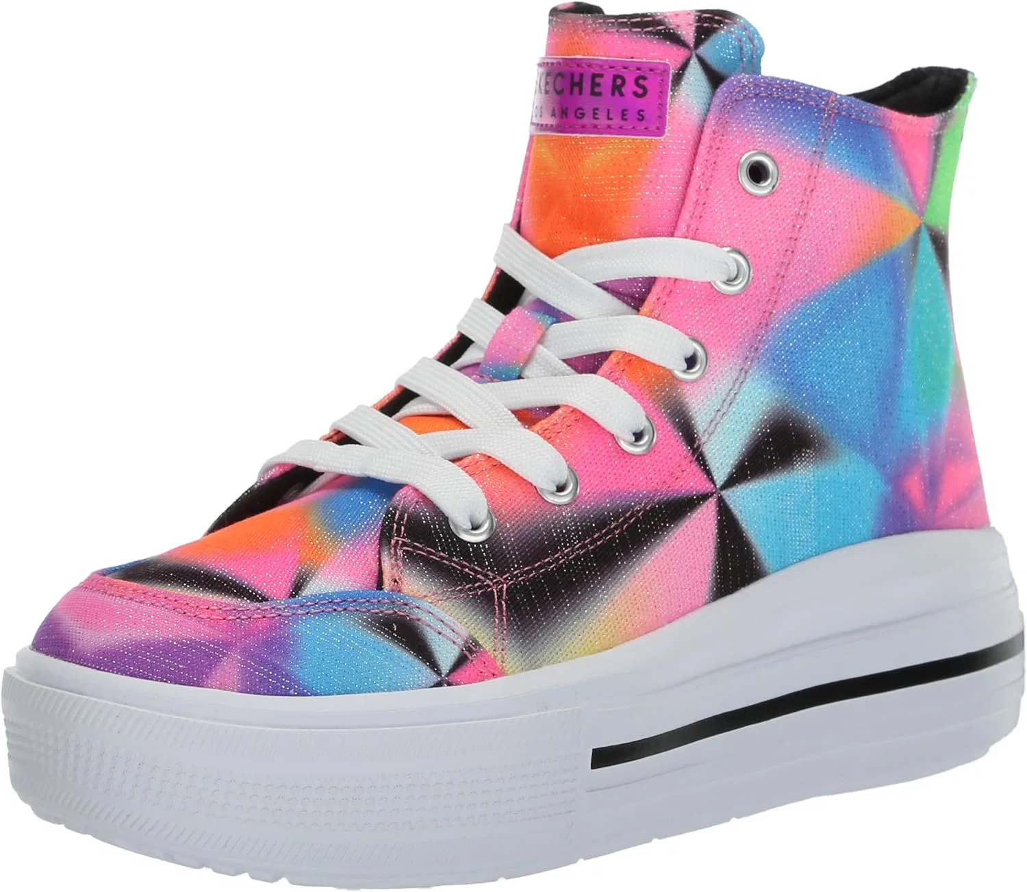 Детские кроссовки для девочек Hyperflift Prism Party Skechers, Black/Multi