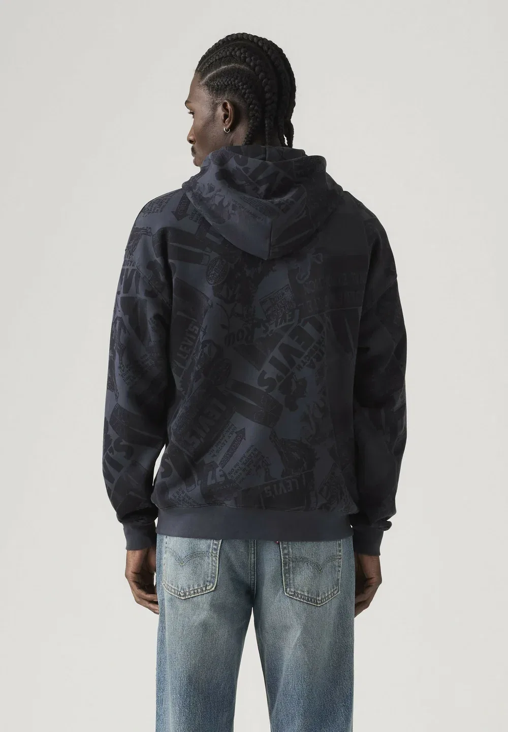 Худи с принтом заката - худи Levi'S, Cowboy Collage Aop N - Blues — фото 2