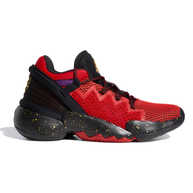 Баскетбольные кроссовки DON Issue #2 для детей GS Low-top Black/Red/Gold Adidas — фото 2