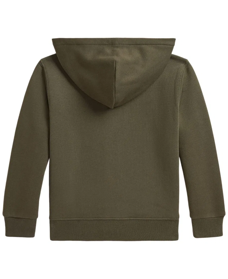 Худи на молнии из футера с капюшоном Polo Ralph Lauren, Cruise Olive — фото 2
