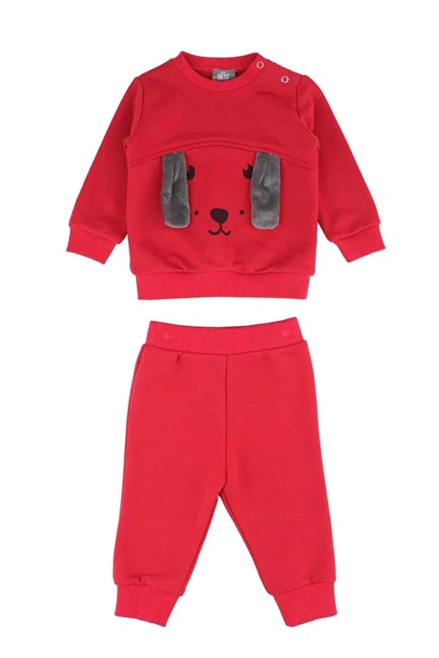 Детский спортивный костюм для мальчиков с принтом Best Kids, Red