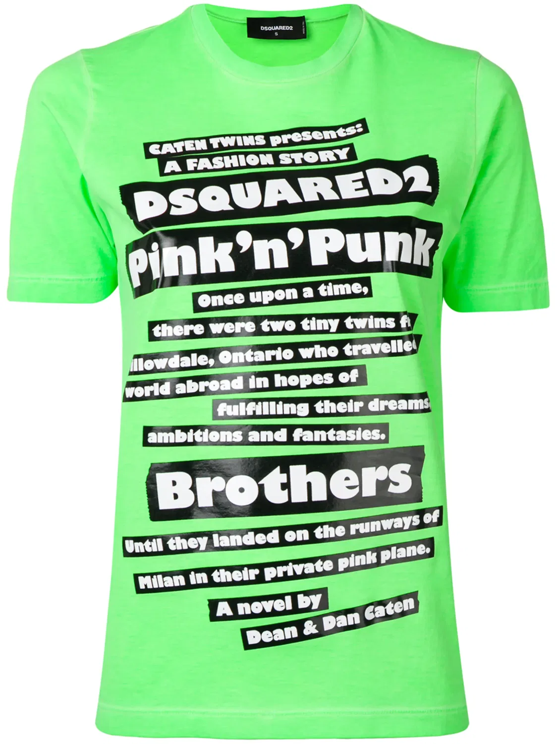 Футболка 'Pink N Punk' Dsquared2, зеленый