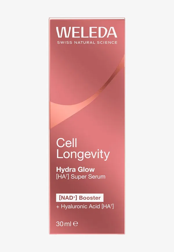 Сыворотка с гиалуроновой кислотой Cell longevity hydra glow super serum Weleda 30 мл — фото 2