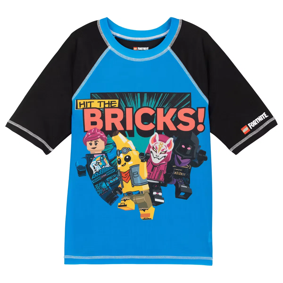 Комплект для плавания с коротким рукавом LEGO Fortnite, fortnite blue — фото 2