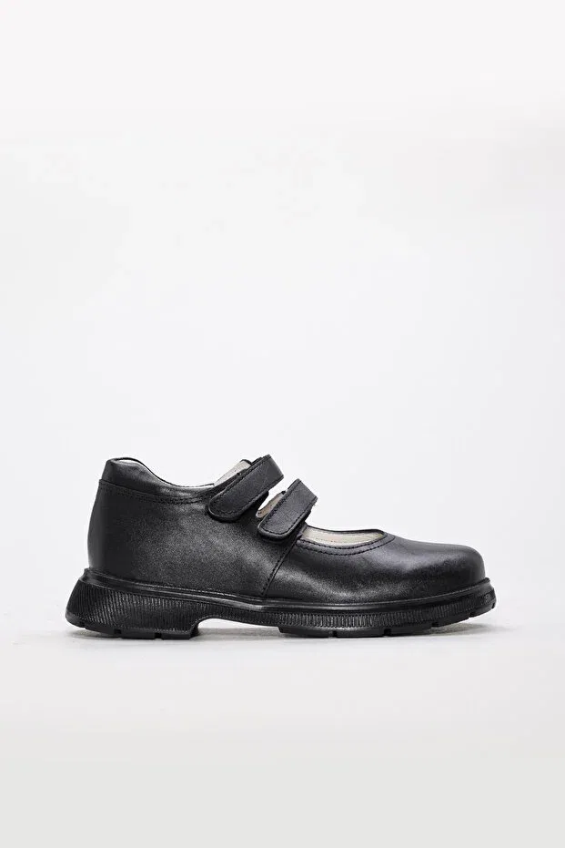 Детские повседневные туфли для девочек с коротким каблуком Mirgeshoes, Black — фото 3