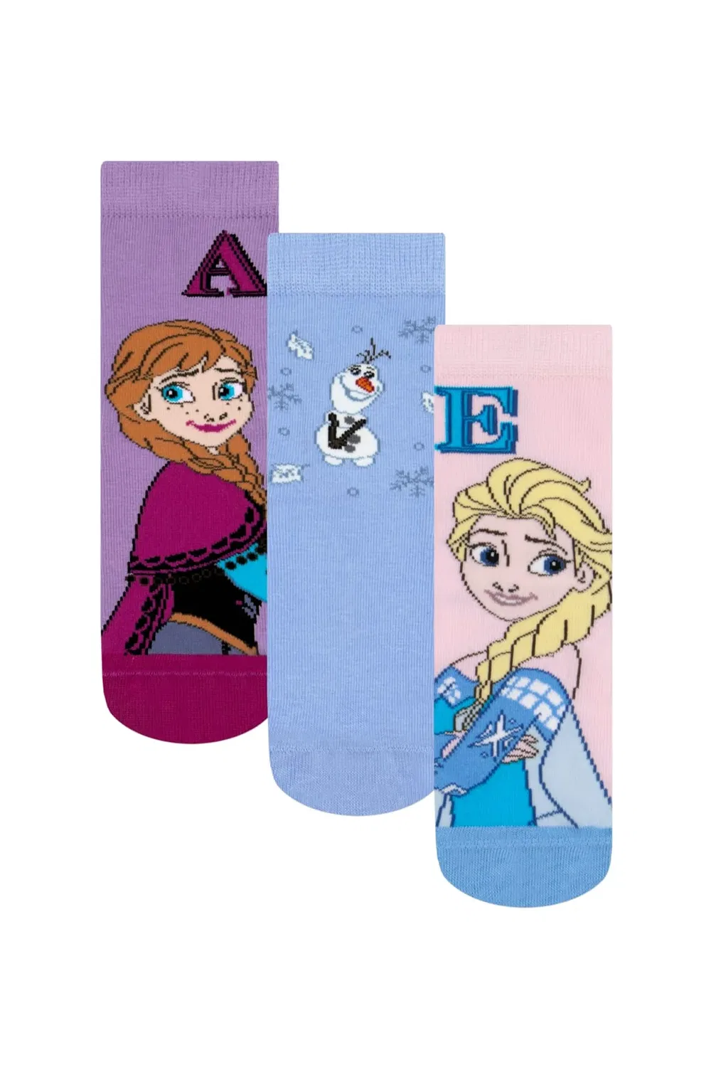 Детский комплект носков с принтом Frozen Elsa Anna & Olaf, Disney, Multi